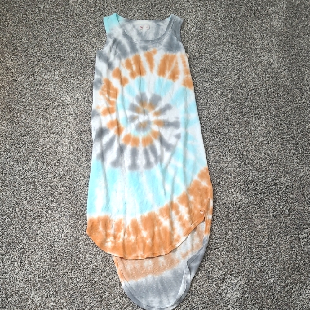 SO Knit Tie-Dye Sleeveless Dress